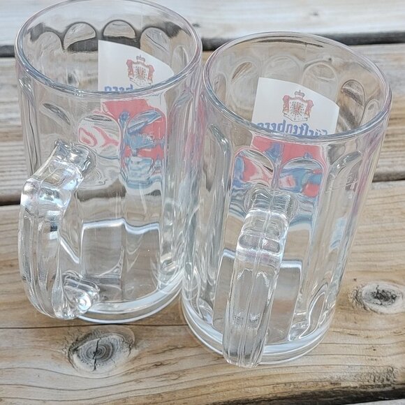 Vintage Fürstenberg Brewery Beer Glass PAIR - Picture 4 of 5